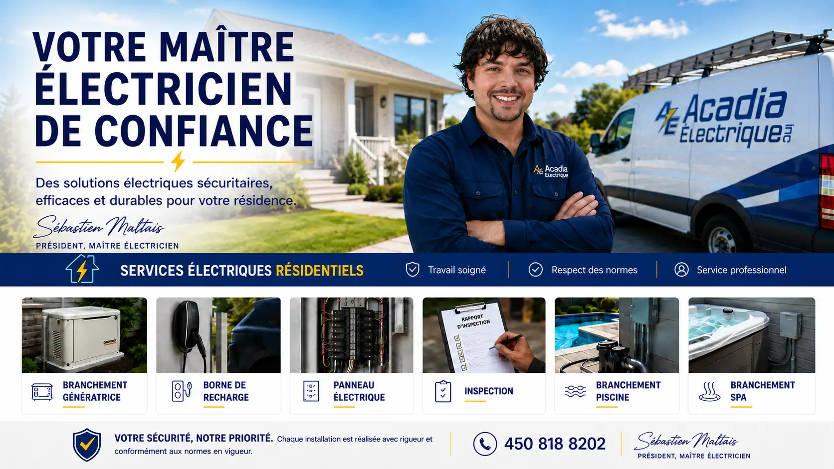 Entreprise d'électricité Acadia Electrique inc.