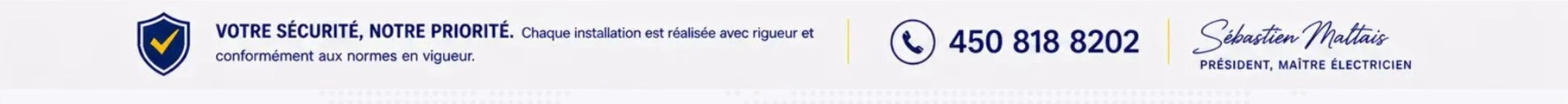 Sécurité et téléphone Acadia Électrique